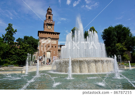 Sforzesco Castle and Fountain 86787255