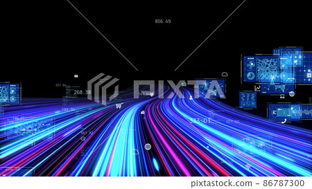 High-speed line image - Stock Illustration [86787300] - PIXTA