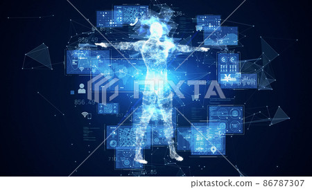 Human body and network 86787307