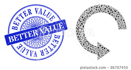 Textured Better Value Seal and Triangle Rotate Right Mosaic Textured Better Value Seal and Triangle Rotate Right Mosaic 86787450