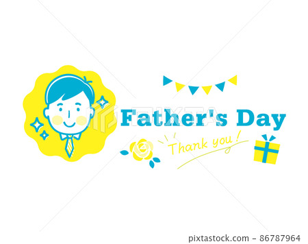 Father's Day logo design illustration material 86787964