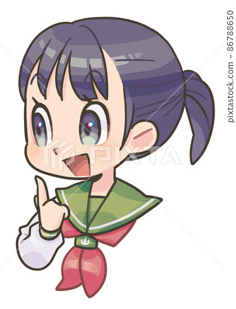 說服女學生(動畫觸摸) 說服女學生(動畫觸摸) 86788650