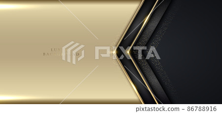 Modern luxury banner template design black triangles Modern luxury banner template design black triangles 86788916