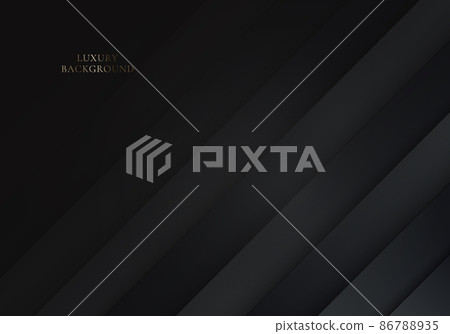 Abstract modern background black diagonal layer stripes pattern luxury style 86788935