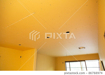 Ceiling of a newly built detached house Ceiling of a newly built detached house 86788974