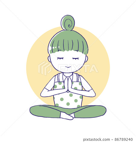 There is a female background with closed eyes There is a female background with closed eyes 86789240