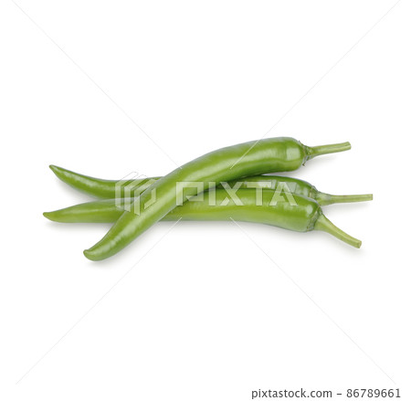 Fresh chilli isolated on white background Fresh chilli isolated on white background 86789661
