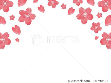 水彩櫻花花吹 水彩櫻花花吹 86790325
