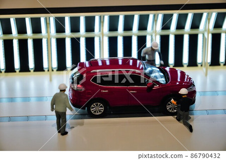 Car inspection (miniature style) Car inspection (miniature style) 86790432