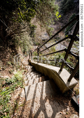 Gyodosan Tochigi 100 Famous Mountains Mountain Trail Stairs Ashikaga City, Tochigi Prefecture 86790681