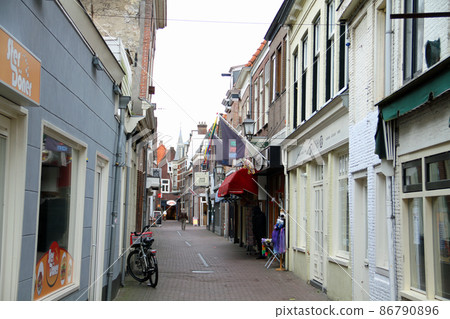 The historic backstreets of Hoorn in medieval Holland The historic backstreets of Hoorn in medieval Holland 86790896