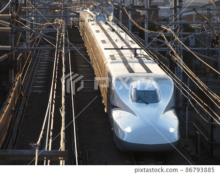 Shinkansen N700A near Yamashina Shinkansen N700A near Yamashina 86793885