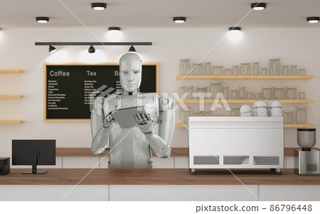 Automation cafe or coffee shop Automation cafe or coffee shop 86796448