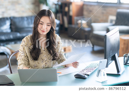 生活遠程辦公遠程工作個人電腦生活方式 86796512