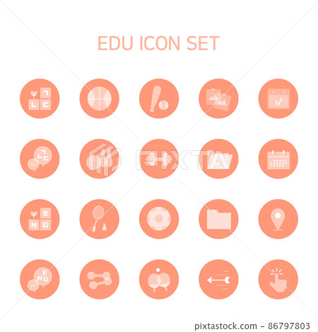 Collection of various sports events and tools flat icons related to sporting events Collection of various sports events and tools flat icons related to sporting events 86797803