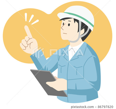 check, checkup, blue collar worker 86797820