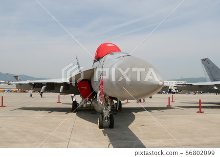 Doup of the face of the fighter on display 86802099