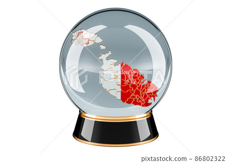 Crystal ball with Malaysian map. Forecasting and prediction for Malaysia, concept. 3D rendering Crystal ball with Malaysian map. Forecasting and prediction for Malaysia, concept. 3D rendering 86802322