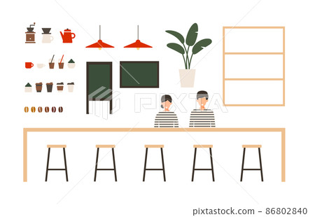 Cafe icon set Cafe icon set 86802840