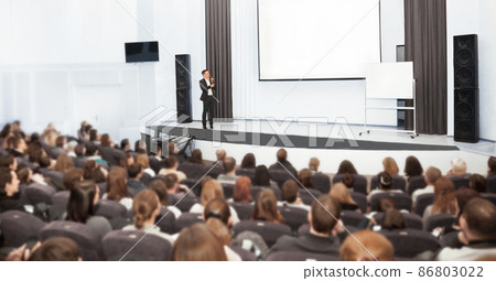 Speaker at Business convention and Presentation. Audience at the conference hall. 86803022