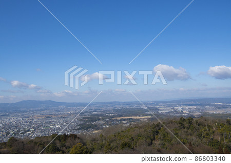 View from Mt. Wakakusa, Nara Prefecture View from Mt. Wakakusa, Nara Prefecture 86803340