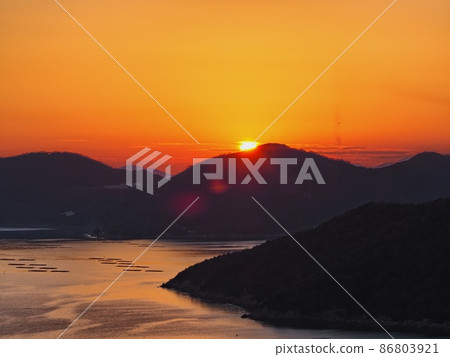 從Manyo角看到的Harima Nada的夜景 從Manyo角看到的Harima Nada的夜景 86803921