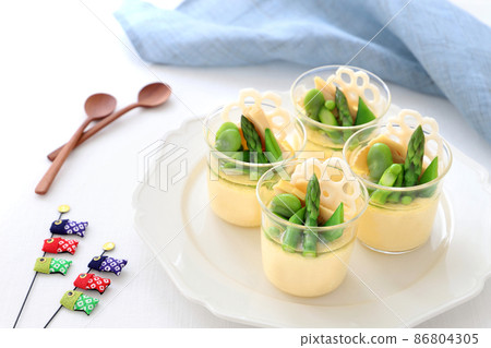 Spring vegetable franc Western-style chawanmushi Children's Day 86804305