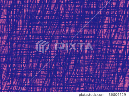 Complex handwritten line pattern blue and pink 86804529