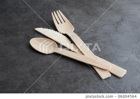 Bamboo Biodegradable Cutlery Kit 86804564