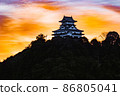 Old castle in the morning glow Old castle in the morning glow 86805041
