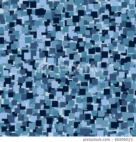 Abstract seamless pattern with blue colored chaotic squares on dark Abstract seamless pattern with blue colored chaotic squares on dark 86806023