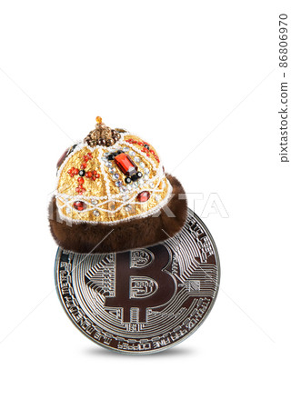 Shiny physical bitcoins in crown Shiny physical bitcoins in crown 86806970