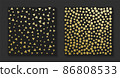 Golden luxury backgrounds set. Vintage vector illustration. 86808533