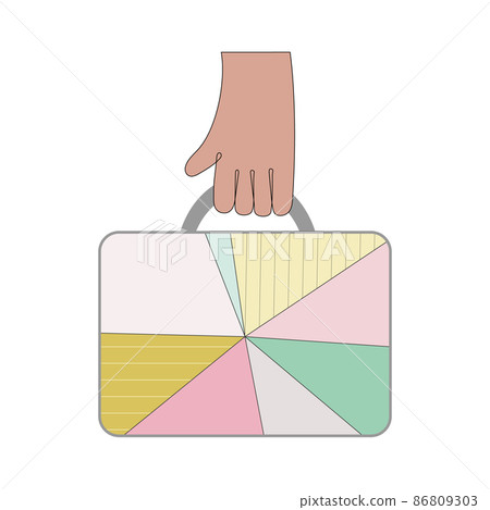 Diversify, rebalancing investment portfolio to suitable for risk and return, strategic asset allocation and rebalance concept vector illustration 86809303