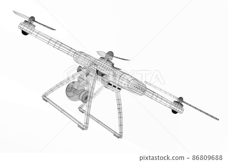 drone 3d model drone 3d model 86809688