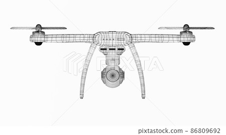 drone 3d model drone 3d model 86809692