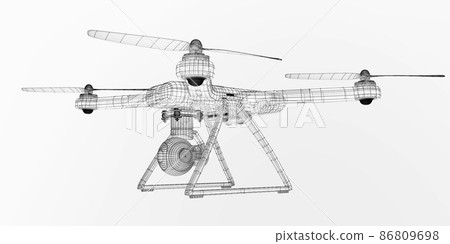drone 3d model 86809698