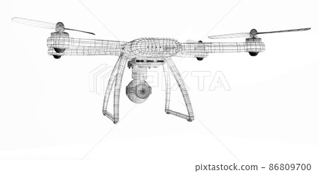 drone 3d model 86809700
