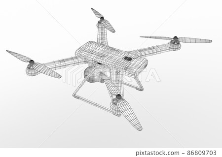 drone 3d model 86809703