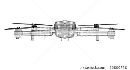 3 D rendering drone model 86809738