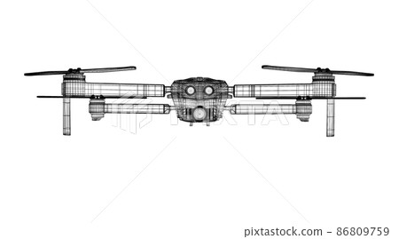 3 D rendering drone model 86809759