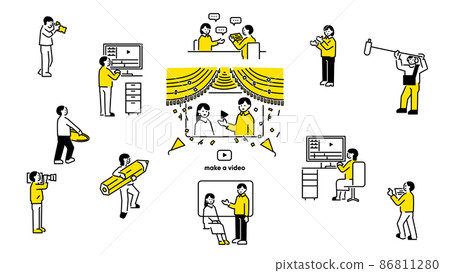 Video production visual people ver 86811280