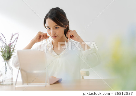 Female dressing in her 20s and 30s Female dressing in her 20s and 30s 86812887