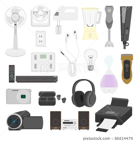 Illustration set of home appliances 2 Illustration set of home appliances 2 86814479