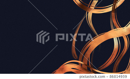 背景質感豪華金色金色折疊屏風金紙 86814939