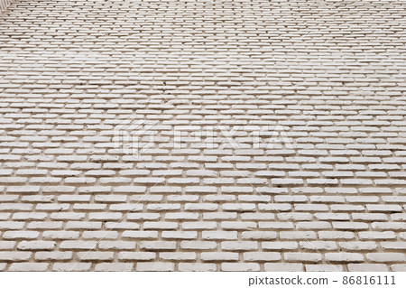 Texture of the white brick walls Texture of the white brick walls 86816111