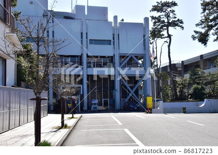 Kanagawa Prefecture Oiso Town Hall and Pine Trees Kanagawa Prefecture Oiso Town Hall and Pine Trees 86817223