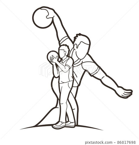 Bowling Sport Male Players Graphic Vector Bowling Sport Male Players Graphic Vector 86817698