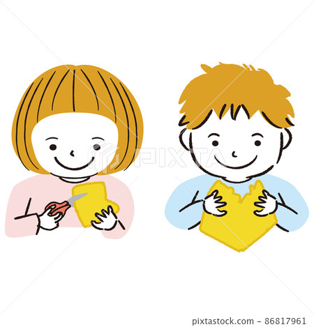 線條藝術彩色插圖作品 線條藝術彩色插圖作品 86817961