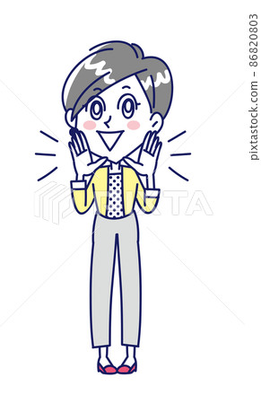 Young woman calling out loud 86820803